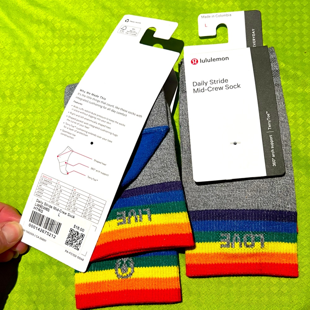 Lululemon Pride Socks